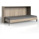 Lomadox Schrankbett Jugendbett Gästebett 90x200 Klappbett Wandklappbett Raumsparbett