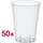 Papstar Plastikbecher 0,2 l Glasklar 50 St.