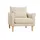 miliboo Sessel KATE Textil 77,5 x 76,5 x 77 cm Beige