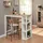 [en.casa] Bartisch Danderyd 120 x 60 x 106 cm Weiß/Eicheoptik