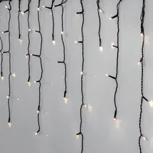 Star Trading Lichtervorhang LED 24 m Crispy Ice White