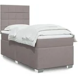 vidaXL Boxspringbett 140 x 200 cm Taupe