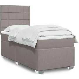 vidaXL Boxspringbett 140 x 200 cm Taupe