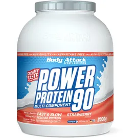 Body Attack Power Protein 90 Erdbeere Pulver 2000 g