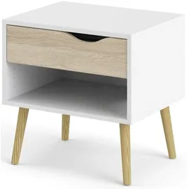 Home Affaire Nachtschrank Oslo 50,2 x 39,1 x 49,7 cm Weiß