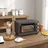 21l 1400 W grau inkl. Backblech + Drahtgestell