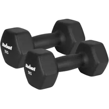 rebel electro Kurzhanteln Gusseisen Neopren 2x7 kg schwarz