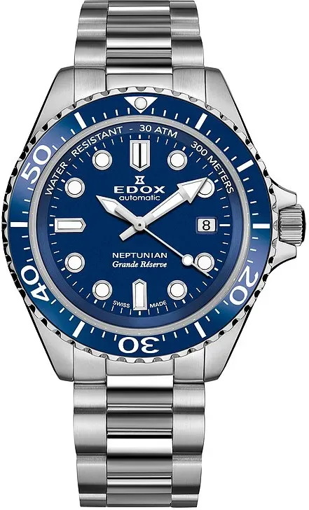 Edox Taucheruhr Neptunian 80801 3BUM BUIN - silber