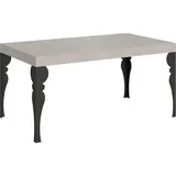 Paxon Cashmere ausziehbarer Tisch 160/244x80 cm mit anthrazitfarbenen Beinen - Grau