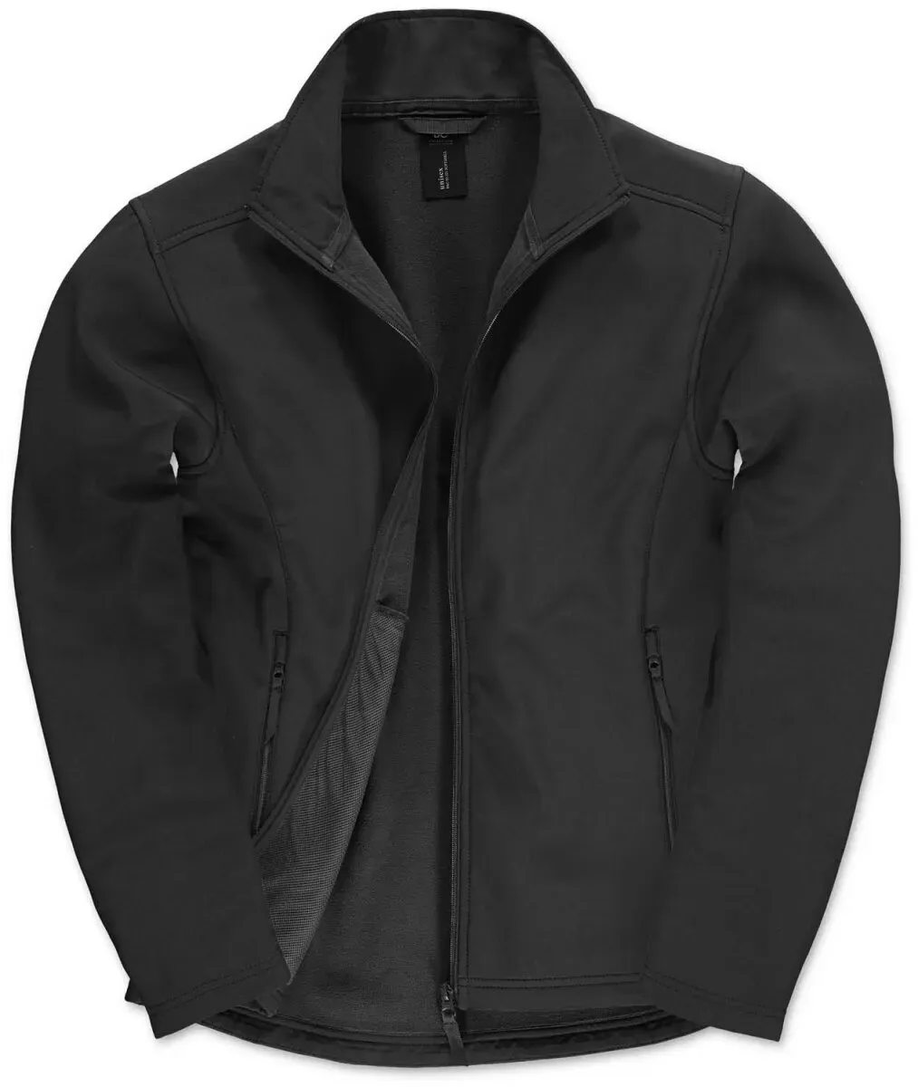 B&C Herren 2-Lagen Softshell Jacke ID.701 Softshell-Jacke JUI62 black/black XXL