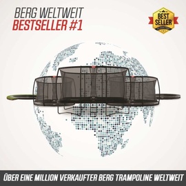 Berg Toys BERG Trampolin Rund 430 cm Inground grau + Netz XL