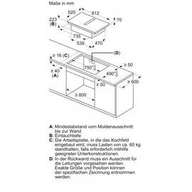 Siemens ED877HQ26E - iQ500, Kochfeld mit Dunstabzug (Induktion), 80 cm, mit Rahmen, aufliegend