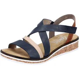 Rieker Riemchensandale Damen Blau 39