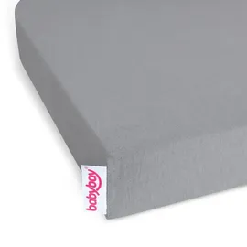 babybay Spannbettlaken Stoff Grau 50 x 89 cm