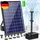8W Solar Springbrunnen mit 3600mAh Akku und Trockenlaufschutz für Teich und Garten