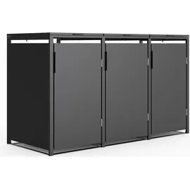 plats® Mülltonnenbox 198,5 x 80 x 116 cm grau