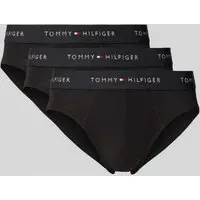 Slip mit elastischem Label-Bund, Black, M