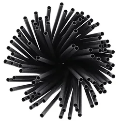 Papstar 1000 Trinkhalme, Papier Ø 6 mm · 20 cm schwarz