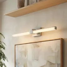 Licht-Erlebnisse LED Wandlampe Badezimmer 100 cm lang XXL 4100 K 2050 lm neutralweiß Edelstahl Acryl Chrom Weiß Wandleuchte Spiegelleuchte