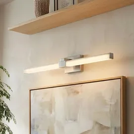 Licht-Erlebnisse LED Wandlampe Badezimmer 100 cm lang XXL 4100 K 2050 lm neutralweiß Edelstahl Acryl Chrom Weiß Wandleuchte Spiegelleuchte