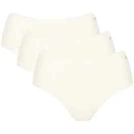 SLOGGI Slip mit Label-Print Modell GO Daily im 3er-Pack, Offwhite, M