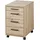 Innostyle Stella Trading INNO4HOME Rollcontainer Schreibtisch, Artisan Eiche Optik - Mobiler Schubladenschrank Büroschrank mit 4 Schubladen passend zum Schreibtisch - 43 x 68 x 55 cm (B/H/T)