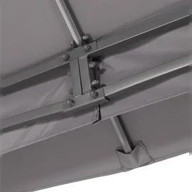 LECO Milena 3,3 x 3,3 m inkl. Seitenteile grau