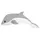 LeanToys Delfin 70 cm Grau