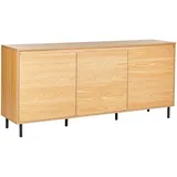Beliani Nikea 165 x 75 x 40 cm Braun / Schwarz