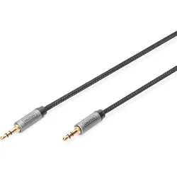 DIGITUS Audio Anschlusskabel, 3,5 mm Klinke  auf 3,5 mm  Klinke