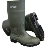PVC Baustiefel Arbeitsstiefel S5 Sicherheitsstiefel Gummistiefel Stahlkappe S5-Olive-40 - 40 EU