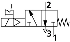 3/2-Wegeventil, elektropneumatisch, monostabil, G 1/8, NC (7010020200)