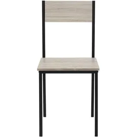 ML-Design Esstisch Set 4-teilig, Sonoma-Eiche, Esszimmertisch mit 2 Stühlen 1 Bank, Essgruppe für 4 Personen, Sitzgruppe Küchentisch Metallrahmen, Bartisch Set, Esszimmergruppe für Küche Esszimmer
