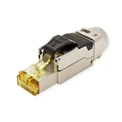 ROLINE Netzwerkanschluss - RJ-45 (M) - abgeschirmt