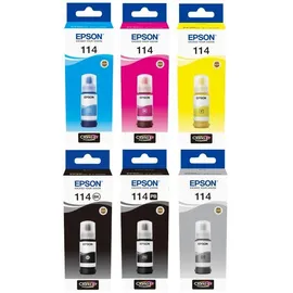 Epson 114 Tintenflasche cyan, magenta, gelb, schwarz, fotoschwarz, grau 6 St.