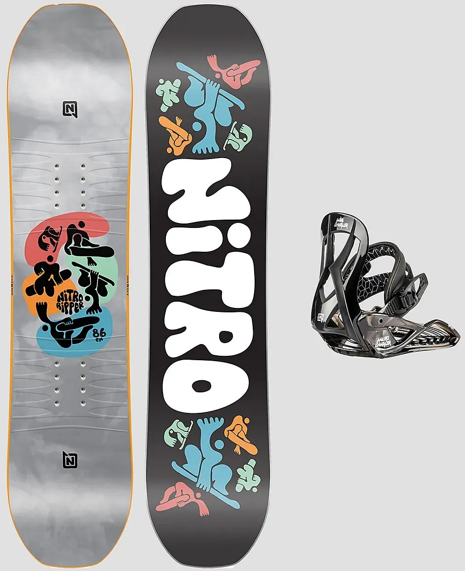 Nitro Ripper Kids + Charger Micro Set 2025 Snowboard-Set uni Gr. 86