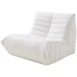 [en.casa] Bodensessel Kodsø 75x90x100 cm Mikrofaser Beige