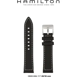 Hamilton - Khaki Field Quartz Band-set Leder-schwarz-20/18 H690.684.117