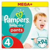 Pampers Baby Dry Pants Größe 4 Maxi 8-15kg Mega Plus Pack, 94 Stück