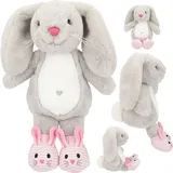 DEPESCHE Princess Mimi Plüsch Hase Nelly Grau Mit Schühchen 21 cm