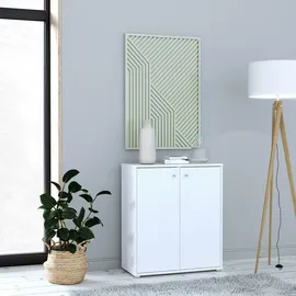 Forte Kommode Tempra 73,7 x 85,5 x 34,8 cm Weiß