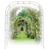 Rosenbogen Edelstahl Metall, Rosenbogen 150cm 180cm 200cm 220cm 240cm 300cm Breit, Garten Rankhilfen Rosenbogen für Kletterpflanzen, Wedding Decoration(25mm,W 1.5M x H 2.4 M)