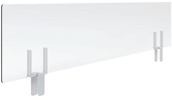 Universelles Nies- und Spuckschutz-Panel für Tischtrennwände 80 cm, Paperflow, 80x27x4 cm