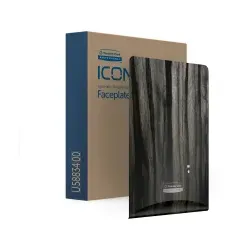 Kimberly-Clark Professional ICON Blende Motiv EBENHOLZMASERUNG 58834 , 1 Blende für Hautpflege Spender Seife und Desinfektion