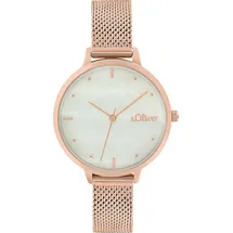 S.Oliver Damen Armbanduhr Edelstahl Rosé 2033511