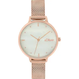 S.Oliver Damen Armbanduhr Edelstahl Rosé 2033511