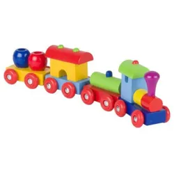 Gollnest & Kiesel Spielzeug-Eisenbahn Zug Eisenbahn Peru 4tlg. Holzeisenbahn Holzspielzeug 55974, (4-tlg), magnetisch bunt
