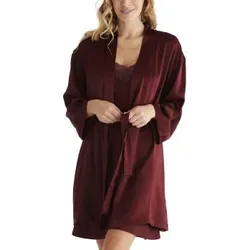 Damella 94001 Robe Weinrot Seide Large Damen