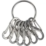 NITE IZE Schlüsselring NI-KRGS-11-R3 KeyRing 6 S-Biner Silber