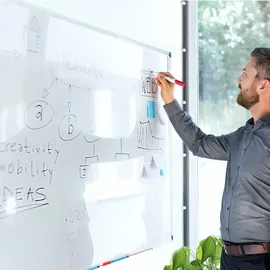 Floordirekt Whiteboard mit lackierter Oberfläche 60 x 90 cm